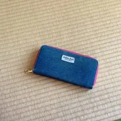 Jolie Joli デニムブルー 長財布 使用品 美品