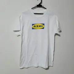 IKEA イケア Tシャツ 白色 企業ロゴ