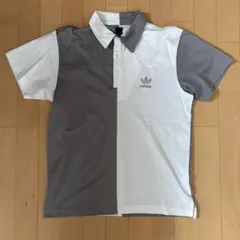 美品 adidas アディダス ポロシャツ 万国旗タグ バイカラー M