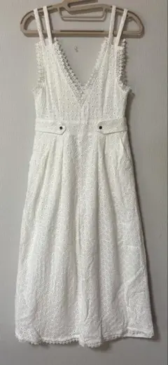 dazzlin ホワイトレースオールインワン S