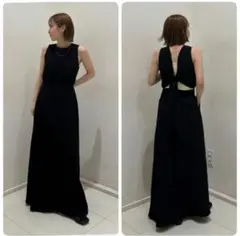 アングリッド✨バックデザインノースリワンピース　黒　S