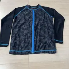 迷彩柄 フルジップ ラッシュガード　140