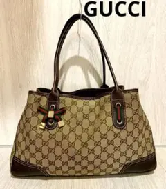 ⭐️GUCCI シェリーリボンバッグ ggスプリームキャンバスビンテージ