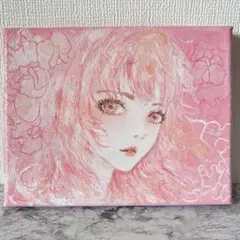 アクリル画　F0 キャンバス 手書き 原画