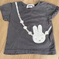 miffyプリント Tシャツ グレー