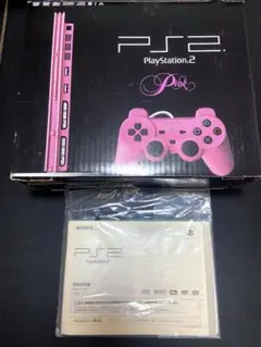 PlayStation2　SCPH-77000PK（ピンク） 箱　取扱説明書のみ