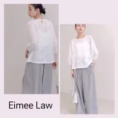 【即完売品】Eimee Law ジオメレースメッシュトップス