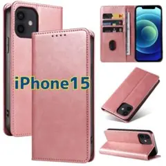 iphone15 ケース 手帳型 ピンク iPhone スマホ カバー カード