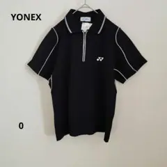 新品未使用 YONEX ヨネックス ハーフジップポロシャツ 黒 半袖 夏