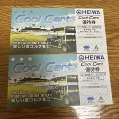 平和　株主優待　Cool Cart 優待券 2枚