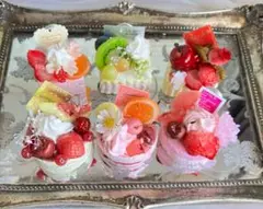 ★★プチフールフラワーBOX メモスタンド ★★フェイクスイーツ