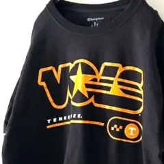 チャンピオン VOLS テネシー Tシャツ ブラック 黒 古着