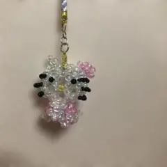 ハローキティ ビーズストラップ