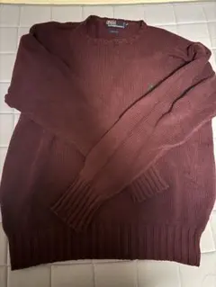 Polo by Ralph Lauren バーガンディニットセーター