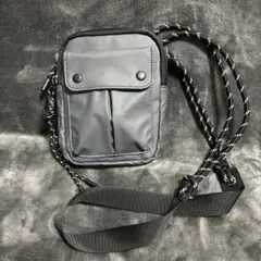 【未使用】ショルダーバック　グレー