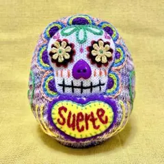 623【メキシカンスカル だるま suerte】ぬいぐるみ置物