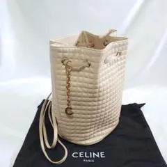 極美品 CELINE スモール バックパック ショルダーバッグ Cチャーム