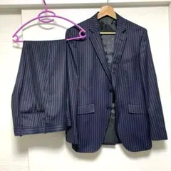 【即発送可能です！】オリヒカ スーツセットアップ ネイビーストライプ