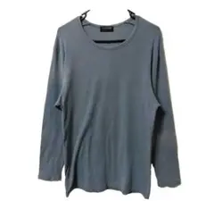 LANVIN グレー 長袖カットソー SunFade加工 日本製　Lサイズ