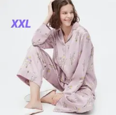 ユニクロ ディズニーサテンパジャマ ティンカーベル長袖 XXL