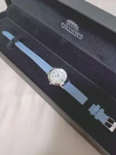 ORIENT io 自動巻きアナログ腕時計 青色ストラップ