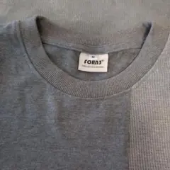 FORMS グレー パッチワーク トレーナー M