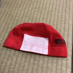 DUNLOP 赤 水泳帽 メッシュM