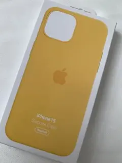 正規品 未使用 iPhone 15 シリコーンケース サンシャイン