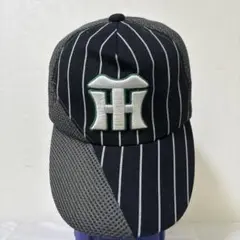 ストライプメッシュキャップ Hロゴ