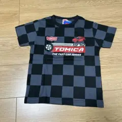 【未使用】TOMICA チェッカーパターン Tシャツ 110cm