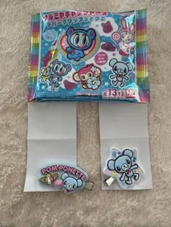 ナルミヤキャラクターズ　ラバークリップつきグミ　ミントくん　ポンポネット
