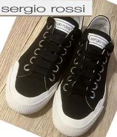 【美品】セルジオロッシスニーカー38ネロ