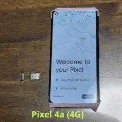 Google Pixel 4a ブラック 画面割れ 指紋不可