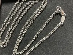 シルバー925 ロールチェーン　60cm ネックレス　ユニセックス　新品