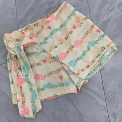 Dimoaínha ショートパンツ 花柄 ホワイト リボン付き キッズ 10