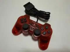 ★PS2 純正コントローラー クリムゾン・レッド 美品 DUALSHOCK2★