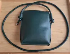 【美品】ダークグリーン ショルダーポーチ