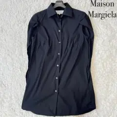 ✨美品✨マルジェラ レディース 変形 ジレ シャツ ブラック ベスト