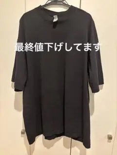 ロサンゼルスアパレルTシャツ 6.5オンス L と　ユニクロ XL 黒Tシャツ