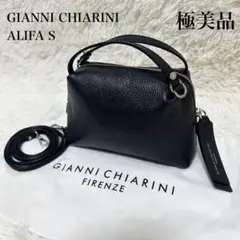 ✨未使用級✨GIANNI CHIARINI アリファ S ショルダーバッグ 黒
