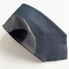 ドミニクフランス ネクタイ 刺繍 ネイビー C290