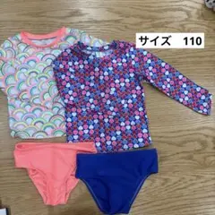 ラッシュガードセット ハート・虹柄　GAP 水着
