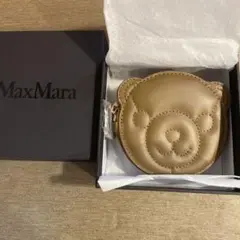【非売品未使用箱付】MaxMara コインポーチ 未使用✨】マックスマーラ 保存袋付き コインケース ロゴ金具