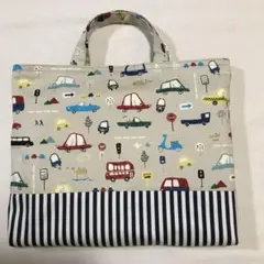くるま/おもしろ動物　レッスンバッグ