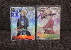 ワンピースカード 受け継がれる意志 サボ ルフィ　シークレットパラレル