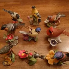 陶器製 鳥の置物セット