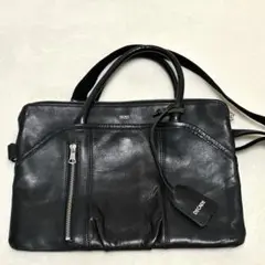 美品　希少　DECADE ビジネスバッグ オールレザー　2way ブラック