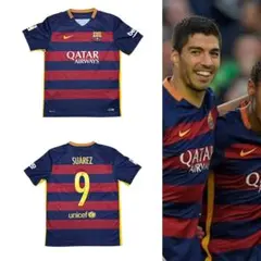 NIKE 15-16 バルセロナ ユニフォーム #9 ルイス スアレス MSN