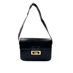 CELINE オールドセリーヌ サルキー 馬車 ブラック ワンショルダーバッグ