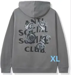 ANTI SOCIAL SOCIAL CLUB グレー パーカー 薔薇